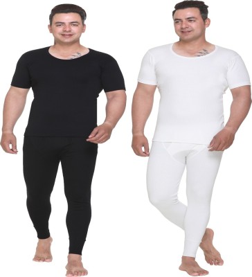 Warm-zone Half Sleeve Thermal Men Top - Pyjama Set Thermal