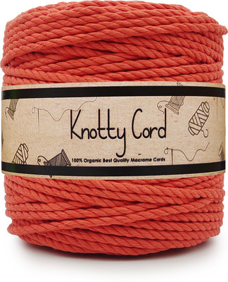 KnottyCord Saffron Thread(100 m Pack of1)