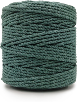 KnottyThread Army Green Thread(50 m Pack of1)