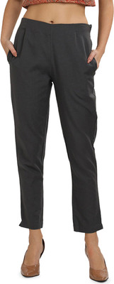 Morrio Regular Fit Women Grey Trousers