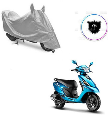 Feel heaven Two Wheeler Cover for TVS(Zest, Silver)