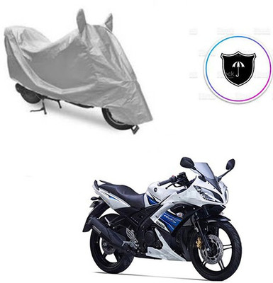 Atulit enterprises Two Wheeler Cover for Yamaha(YZF R15 S, Silver)