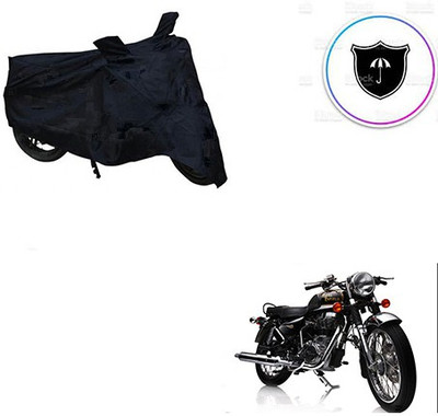 Feel heaven Two Wheeler Cover for Royal Enfield(Electra Delux, Black)
