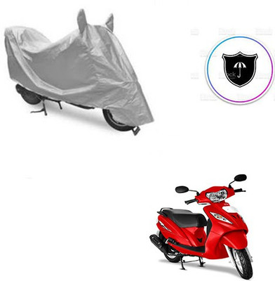 Atulit enterprises Two Wheeler Cover for TVS(Wego, Silver)