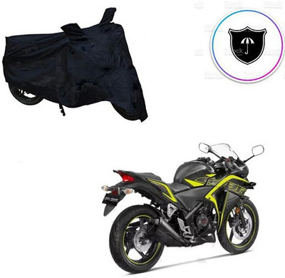 Feel heaven Two Wheeler Cover for Honda(CBR 250R, Black)