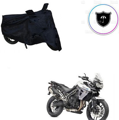Feel heaven Two Wheeler Cover for Triumph(Tiger 800 XR, Black)