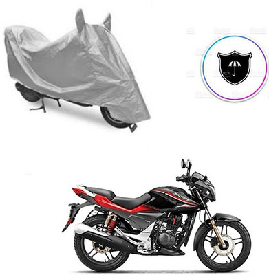 Atulit enterprises Two Wheeler Cover for Hero(CBZ Extreme, Silver)
