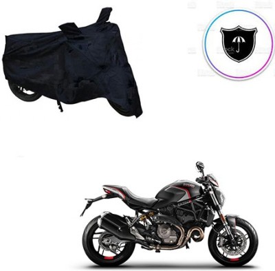 Feel heaven Two Wheeler Cover for Ducati(Monster 82, Black)