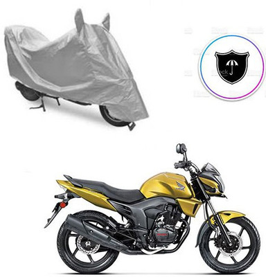 Atulit enterprises Two Wheeler Cover for Honda(CB Trigger, Silver)