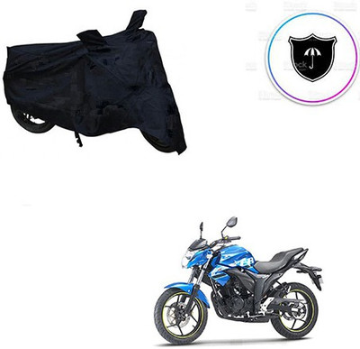 Feel heaven Two Wheeler Cover for Suzuki(Gixxer, Black)