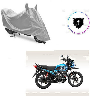 Feel heaven Two Wheeler Cover for Honda(Passion Pro TR, Silver)