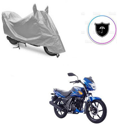 Atulit enterprises Two Wheeler Cover for TVS(Flame SR125, Silver)