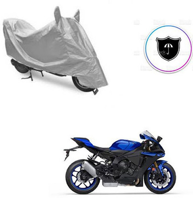 Atulit enterprises Two Wheeler Cover for Yamaha(YZF R1, Silver)