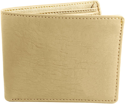 ShopMore Men Casual Beige Artificial Leather Wallet(10 Card Slots)