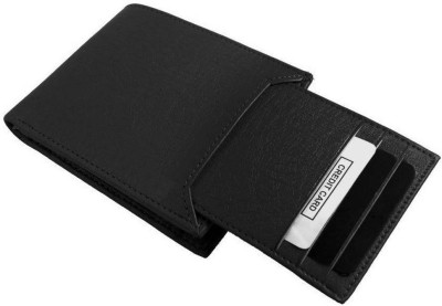 DENNY BLACQ Men Casual Black Artificial Leather Wallet(7 Card Slots)