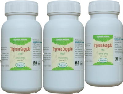 Nagarjun Triphala Guggulu 60Tab (pack of 3)(Pack of 3, 180 Tablets)