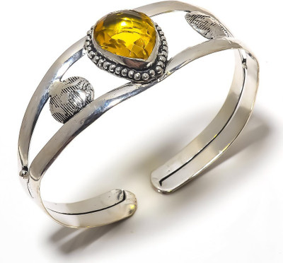 Krishnaimpex Brass Silver Coated Kada