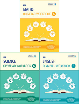 SBB Maths, Science and English Olympiad Workbook Combo - Class 6(Perfect Binding, Swastick Book Box, Preeti Garg)