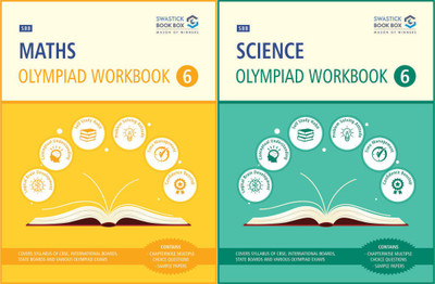 SBB Maths and Science Olympiad Workbook Combo - Class 6(Perfect Binding, Swastick Book Box, Preeti Garg)