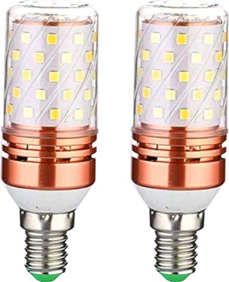 SHBK 4 W Basic Round E14 LED Bulb(Yellow, Pack of 2)