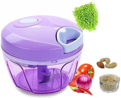Pyzel Manual Quick Chopper, Compact & Powerful Hand Held Vegetable Chopper/Blender to Chop Fruits and Vegetables Vegetable Chopper (1 chopper) Vegetable & Fruit Chopper(1)