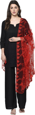 WEAVERS VILLA Net Embroidered Women Dupatta