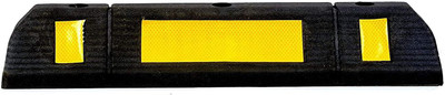 Ladwa Parking Stopper for Garage Floor, Block Car Wheels as Parking Aid and Stops the Tires, Rubber Parking Curbs Protect Vehicle Bumpers and Garage Walls - 500 mm Emergency Sign(Reflective Sign) Ladwa Parking Stopper for Garage Floor, Block Car Wheels as Parking Aid and Stops the Tires, Rubber Parking Curbs Protect Vehicle Bumpers and Garage Walls - 500 mm Emergency Sign(Reflective Sign)