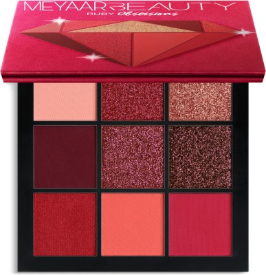 Meyaar Beauty Ruby Obsession Eyeshadow Palette Highly Pigmented Eyeshadow With Mirror 10 g(Ruby Obsession)