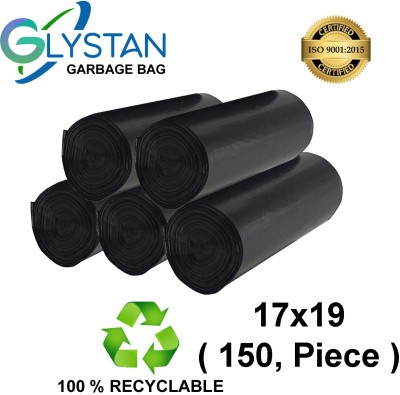 CartVallue Garbage bag 17x19 pack of 5x30 ( 150,piece ) size small Small 12 L Garbage Bag  Pack Of 150(150Bag )
