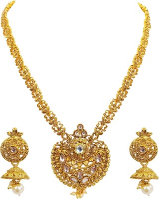 Anahat collection Alloy Gold, White Jewellery Set(Pack of 1)