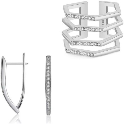 MYKI Stainless Steel Silver Silver Jewellery Set(Pack of 1)