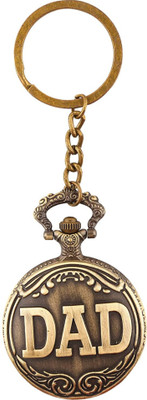 gtrp Antique Vintage Dad Theme Pocket Watch Key Chain with Key Ring Key Chain Key Chain