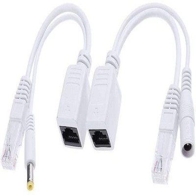 techut Power Over Ethernet PoE Injector Splitter Adapter PoE Cables Lan Adapter(1000 Mbps)