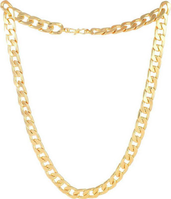 zebisco figaro design gold plated thick heavy chain for mens and boys Gold-plated Plated Brass Chain