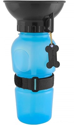 DN BROTHERS Dog Water Bowl Bottle Sipper Portable Aqua Dog Travel DN26 Plastic Pet Bowl & Bottle(1 L Multicolor)
