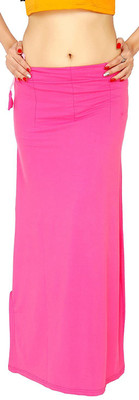 YMS BRIGHTPINKSAREESHAPEWEARPETTICOAT Lycra Blend Petticoat(Large)