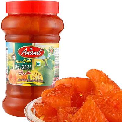 Anand Homemade Bel Murabba, Bail Fruit Ka Murabba, Sweet Belgiri Murabba (1 KG) Bamboo Murabba