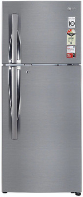 LG 260 L Frost Free Double Door Top Mount 3 Star Refrigerator (SILVER, GL-S292RPZX)