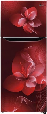 LG 260 L Frost Free Double Door 2 Star Refrigerator(Wine, GL-N292BSDY)