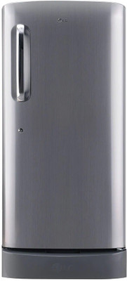 LG 215 L Frost Free Single Door 4 Star Refrigerator(Shiny Steel, GL-D221APZY)