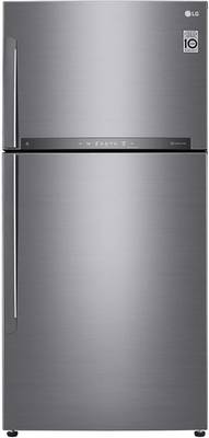 LG 630 L Frost Free Double Door 3 Star Refrigerator  (Platinum Silver 3, GR-H812HLHQ)