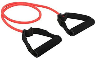 RENUCONIC Single Resistance Tube Exercise Bands for Stretching, Workout, and Toning Resistance Tube(red, black)