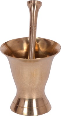 Desi Toys Brass Mortar & Pestle/ Khalbatta pretend play set