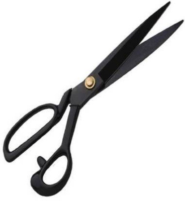 hurrio 10 Inch Professional Tailoring Scissor Carbon Steel Scissors Scissors (Set of 1, Black) Scissors(Set of 1, Black)