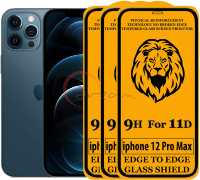 Dream Edge To Edge Tempered Glass for Apple iPhone 12 Pro Max(Pack of 3)
