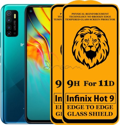 Dream Edge To Edge Tempered Glass for Infinix Hot 9(Pack of 2)