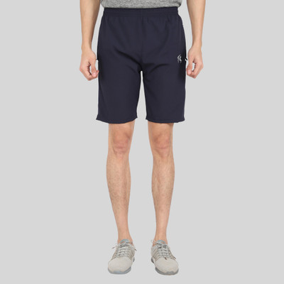 SHABD Solid Men Blue Basic Shorts