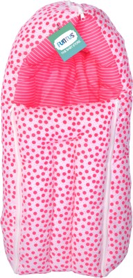 Funtus New Born Baby Sleeping Bag Standard Crib(Fabric, Pink)