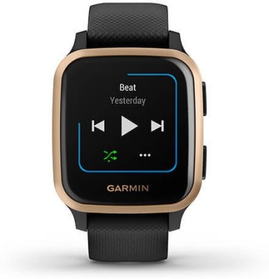 GARMIN Venu Sq Music, Smartwatch, Advanced Sleep Monitoring, Upto 6 Days Battery, SPO2 Smartwatch(Black Strap, M)
