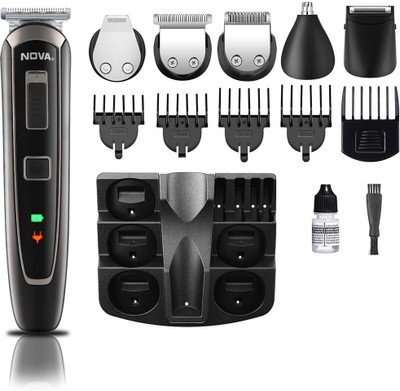 NOVA NG 1150 Trimmer 60 min  Runtime 12 Length Settings(Black)